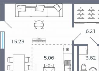 Продаю квартиру студию, 32.9 м2, село Николаевка