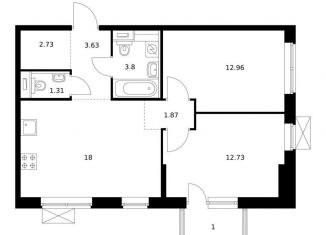 Продается 2-ком. квартира, 58 м2, Владивосток