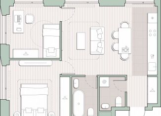 Продажа 2-комнатной квартиры, 56.9 м2, Москва, район Очаково-Матвеевское