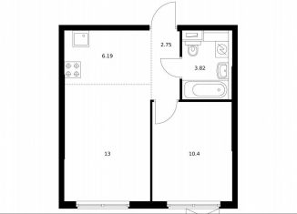 Продам 1-комнатную квартиру, 36.2 м2, городской посёлок Новоселье, Невская улица, 15к1