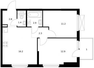 Продажа 2-комнатной квартиры, 50.7 м2, Владивосток