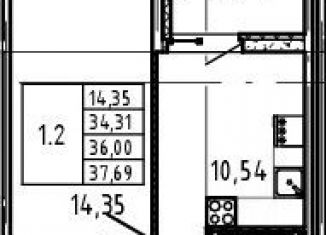 Продается 1-комнатная квартира, 37.7 м2, Санкт-Петербург, ЖК Ручьи, Северный проспект, 123к4