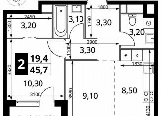 Продаю 1-комнатную квартиру, 45.8 м2, Химки