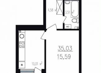 Продается однокомнатная квартира, 35 м2, Республика Башкортостан, улица Пархоменко, 151/2