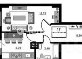 Продаю 1-комнатную квартиру, 36 м2, Ростов-на-Дону, Красноармейская улица, 157В/83с1, ЖК Рубин