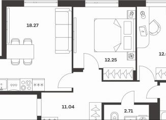 Продажа двухкомнатной квартиры, 60.4 м2, Тула, Центральный территориальный округ