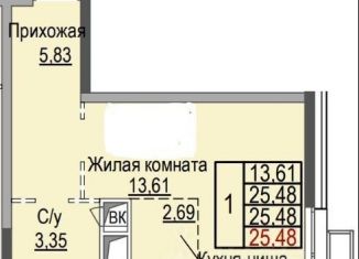 Квартира на продажу студия, 25.5 м2, Московская область, Александровская улица, 4