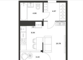 Продается квартира студия, 29.8 м2, Тула