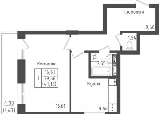 Продается 1-комнатная квартира, 41.1 м2, Московская область, 2-й Восточный проезд