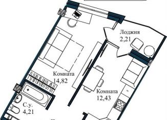 Продается 2-ком. квартира, 42.6 м2, Севастополь, улица Лётчиков, 10