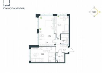 Продаю 3-комнатную квартиру, 71 м2, Москва, жилой комплекс Левел Южнопортовая, 3