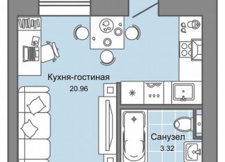 Продается квартира студия, 29 м2, Киров