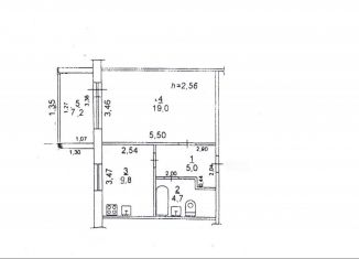 Продажа 1-ком. квартиры, 42 м2, Ростов-на-Дону, Таганрогская улица, 120/2, Октябрьский район