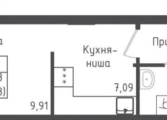 Продажа квартиры студии, 24.9 м2, Московская область, 2-й Восточный проезд