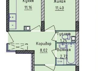 Продажа двухкомнатной квартиры, 53.2 м2, Ярославская область, проспект Фрунзе, 56Д