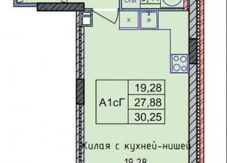 Продается квартира студия, 30.3 м2, Ярославль, проспект Фрунзе, 56Д