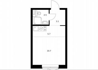 Квартира на продажу студия, 21.9 м2, Москва, район Очаково-Матвеевское