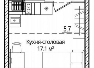 Квартира на продажу студия, 31 м2, Псковская область, Завеличенская улица, 18