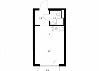 Продаю квартиру студию, 20.5 м2, Московская область