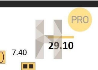 Продам однокомнатную квартиру, 29.1 м2, Новосибирск, улица Связистов, 162к4с, ЖК Азимут