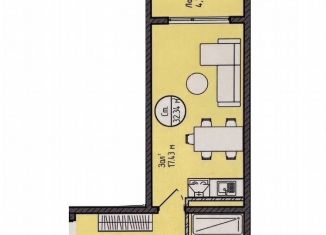 Продаю квартиру студию, 32.3 м2, Махачкала, Хушетское шоссе, 5