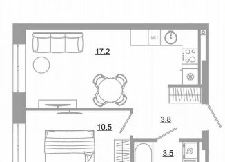 Продам 1-комнатную квартиру, 35 м2, Екатеринбург, метро Чкаловская