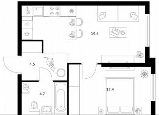 Продажа 1-ком. квартиры, 41 м2, Москва, Кронштадтский бульвар, 11, САО