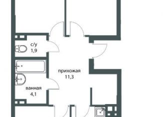 Продажа трехкомнатной квартиры, 84.4 м2, Новосибирск, улица Коминтерна, 1с, Дзержинский район