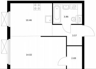 Продажа 1-ком. квартиры, 33.7 м2, Москва, метро Мичуринский проспект