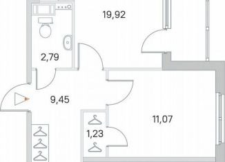 Продается двухкомнатная квартира, 66.5 м2, посёлок Стрельна, ЖК Любоград