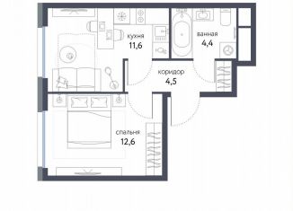 Продажа 1-ком. квартиры, 33.1 м2, Москва, станция Бульвар Рокоссовского