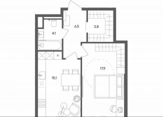 Продается 1-комнатная квартира, 47.4 м2, Москва, улица Матросская Тишина, 1Ас71, метро Электрозаводская