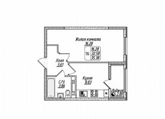 Продажа 1-ком. квартиры, 35 м2, Ставропольский край, улица 45-я Параллель, 79