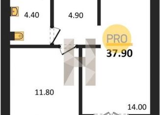 Продается 1-ком. квартира, 37.9 м2, Новосибирск, улица Кирова, 342