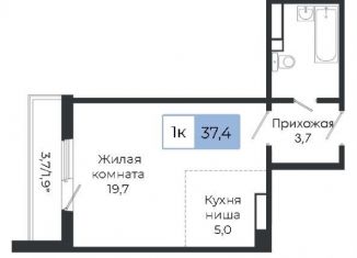 Продается 1-комнатная квартира, 35.6 м2, Москва, Норильская улица, 3