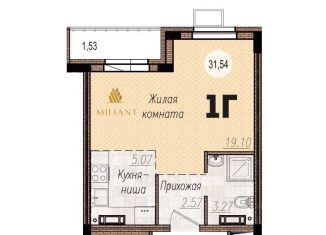 Продается однокомнатная квартира, 31.5 м2, Тольятти