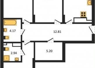 Продам трехкомнатную квартиру, 85.6 м2, Калининградская область, улица Старшины Дадаева, 55