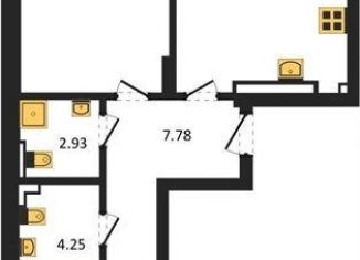 Двухкомнатная квартира на продажу, 65.6 м2, Калининград, улица Ломоносова, 52