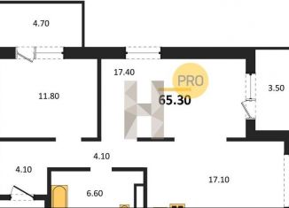 Продажа двухкомнатной квартиры, 65.3 м2, Новосибирск, улица Николая Островского, 195/6