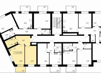 Продам 1-ком. квартиру, 43.7 м2, Ленинградская область, Вересковая улица, 8к2