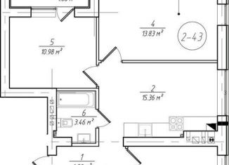 Продается 3-комнатная квартира, 64.4 м2, Калининградская область