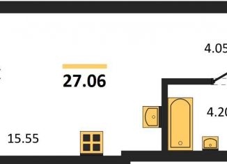 Продаю квартиру студию, 27.1 м2, Калининградская область