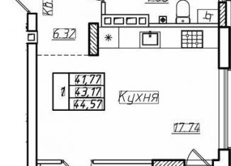 Продаю 1-комнатную квартиру, 43.2 м2, Калининградская область