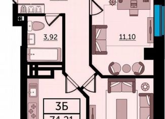 Продажа 3-комнатной квартиры, 76 м2, Ростов-на-Дону, Ворошиловский проспект, 82/4