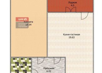 1-ком. квартира на продажу, 48.1 м2, Рязань, 1-я Железнодорожная улица, 18