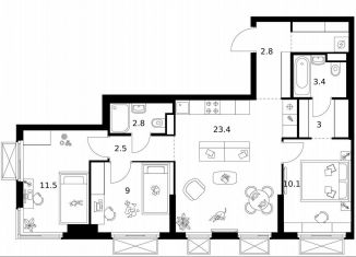 Продаю 3-комнатную квартиру, 72.7 м2, Москва, район Гольяново