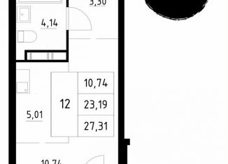 Продаю квартиру студию, 27.3 м2, Архангельская область, Первомайская улица, 5