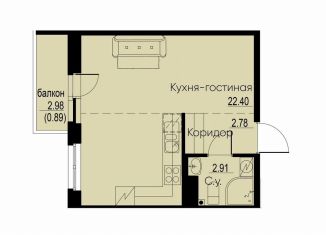 Продается квартира студия, 29 м2, Мурино, Екатерининская улица, 23