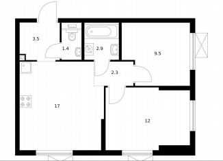 Продается 2-комнатная квартира, 48.6 м2, Котельники, ЖК Белая Дача Парк, микрорайон Парковый, 2к1