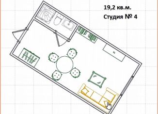 Продам квартиру студию, 19.2 м2, Санкт-Петербург, набережная реки Смоленки, 20/55, метро Спортивная